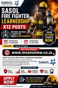 Sasol Fire Fighter Learnerships X12