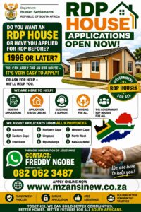 RDP HOUSES APPLICATION